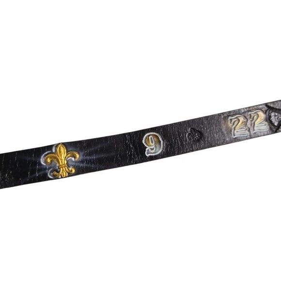 New Orleans Saints Boy Leather belt 36" - Picture 6 of 7